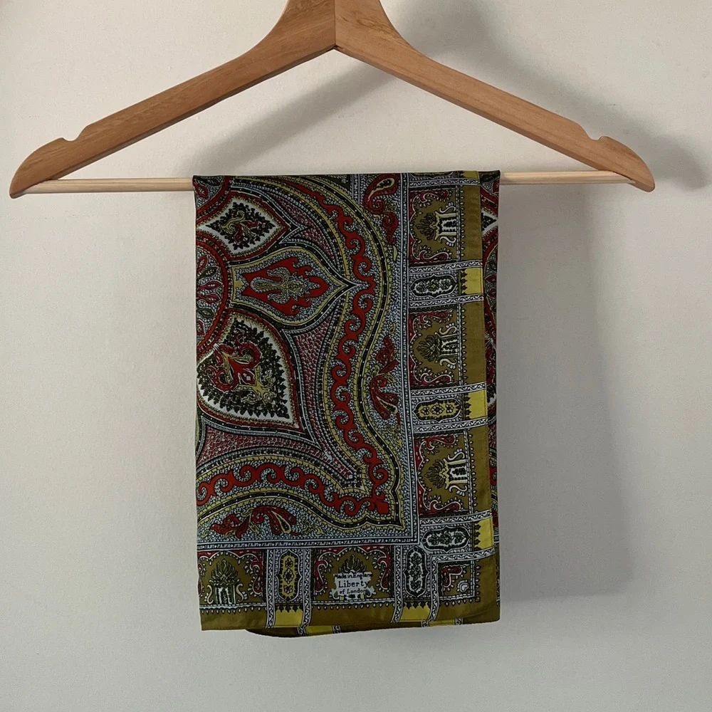 Liberty of London Multicolor Paisley Scarf - Picture 1 of 10
